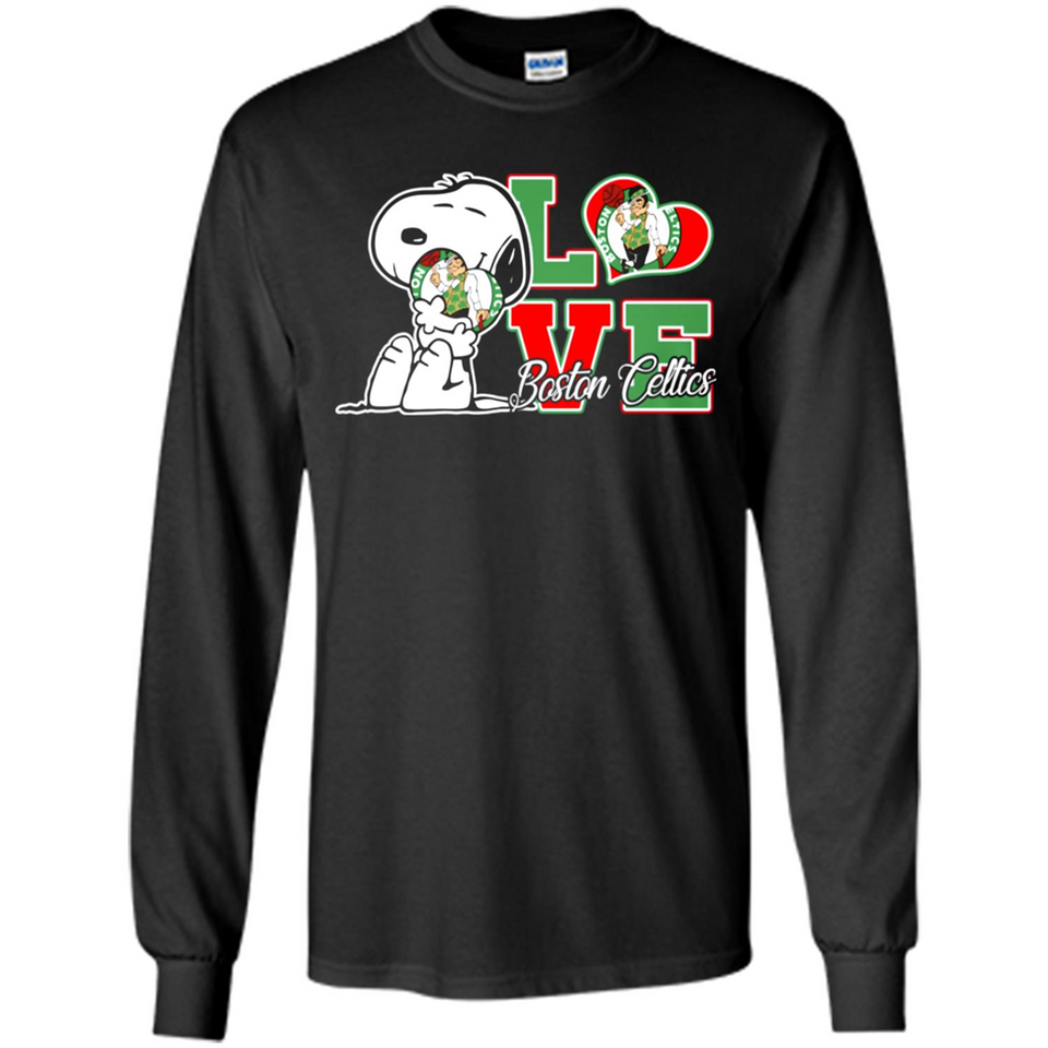 Snoopy loves NBA Boston Celtics - Long Sleeve T-Shirt