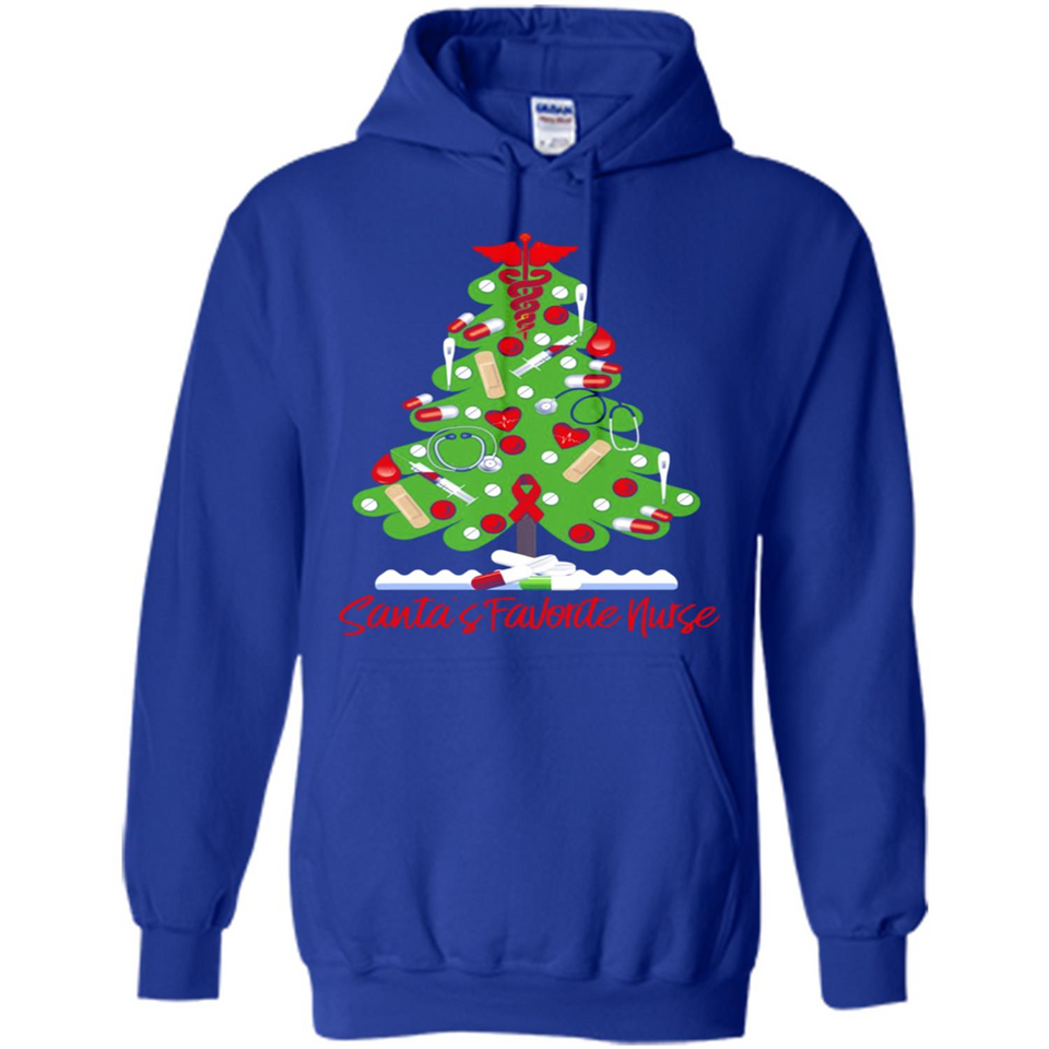 Santa's Favorite Nurse Christmas Tee