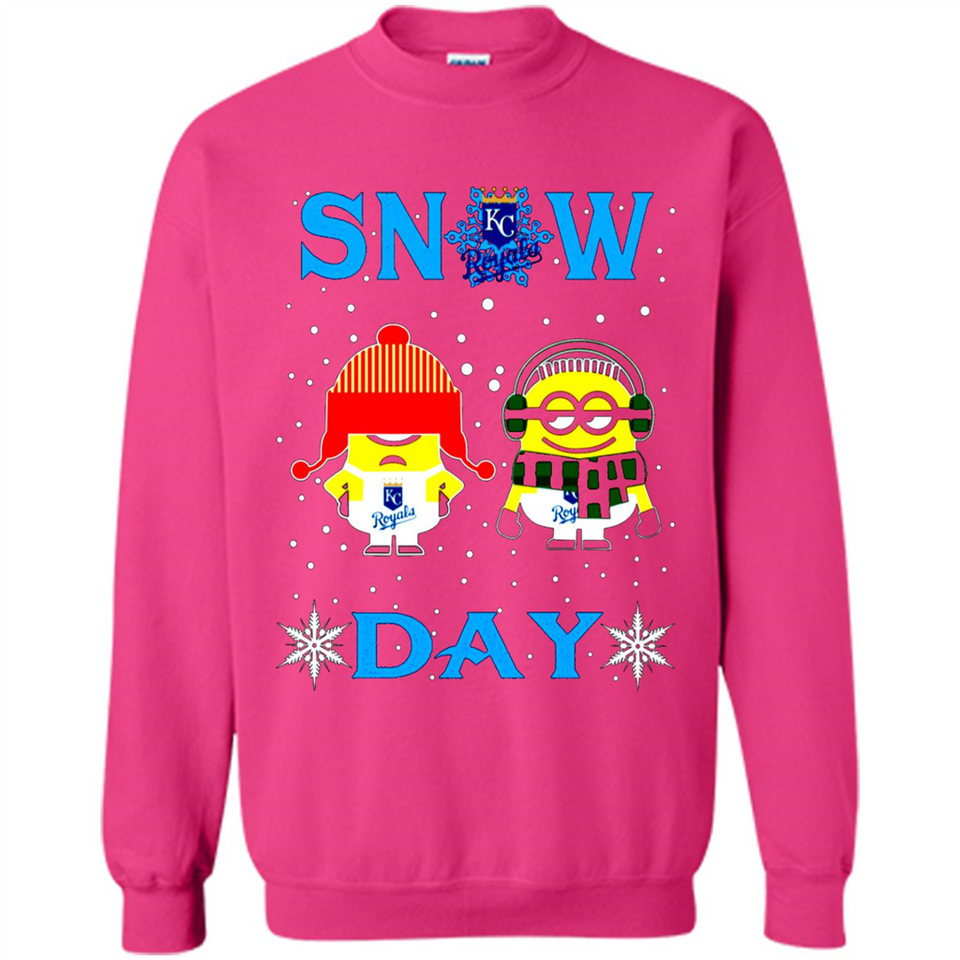 Snow Day Shirt For Kansas City Royals Vs Minion Fans pingpong