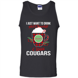 I Just Want To Drink Hot Chocolate & Watch Washington State Cougars Ugly Christmas Sweater PINGPONG