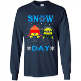 Snow Day Shirt For Dallas Cowboys Vs Minion Fans pingpong