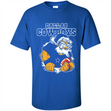 Grumpy Santa Claus Dallas Cowboys Football Team PINGPONG