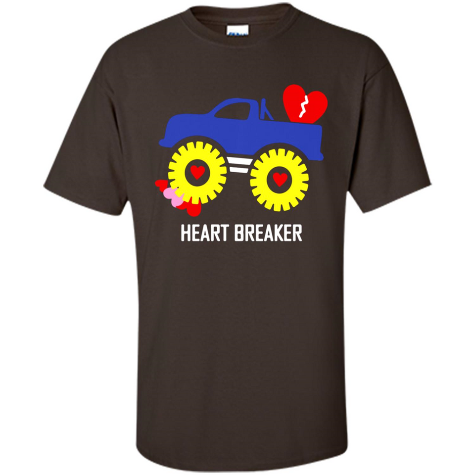 HEART BREAKER BLUE MONSTER TRUCK VALENTINE'S DAY