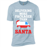 Delivering More Packages Than Santa Shirt - Postal Gift - Premium Short Sleeve T-Shirt