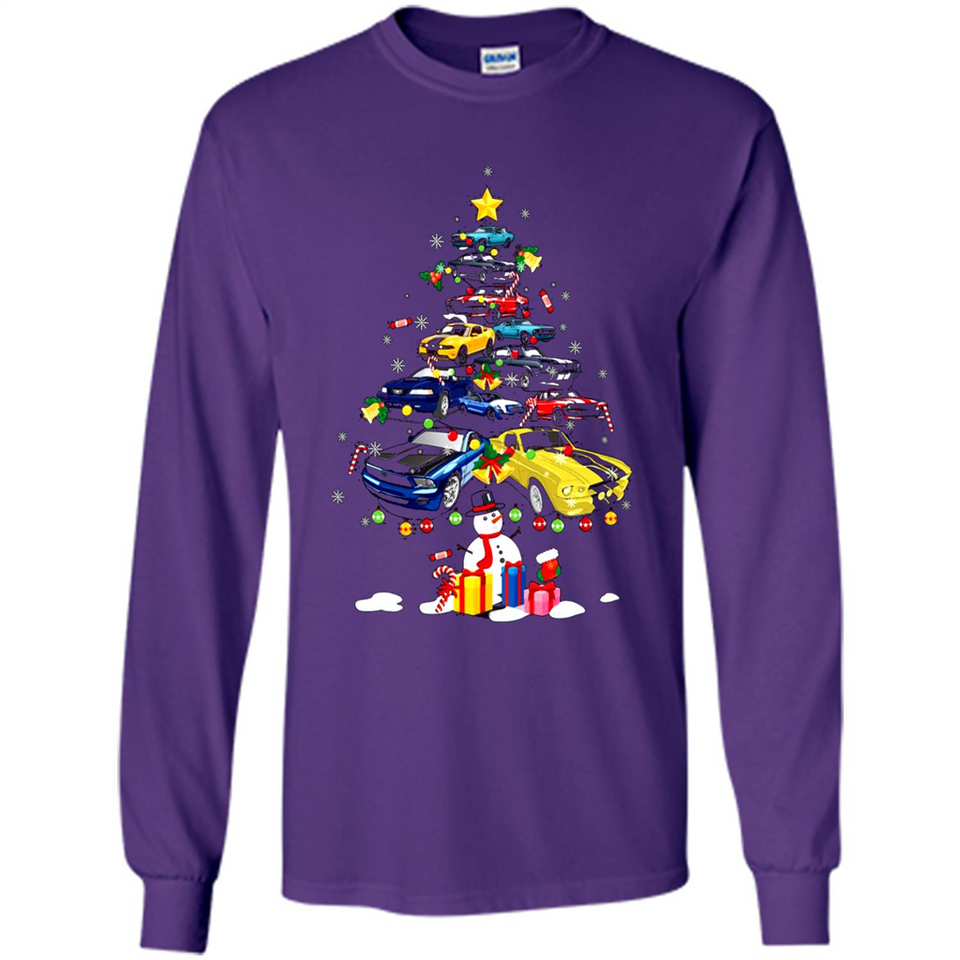 Mustang Tree Christmas Sweatshirt PINGPONG