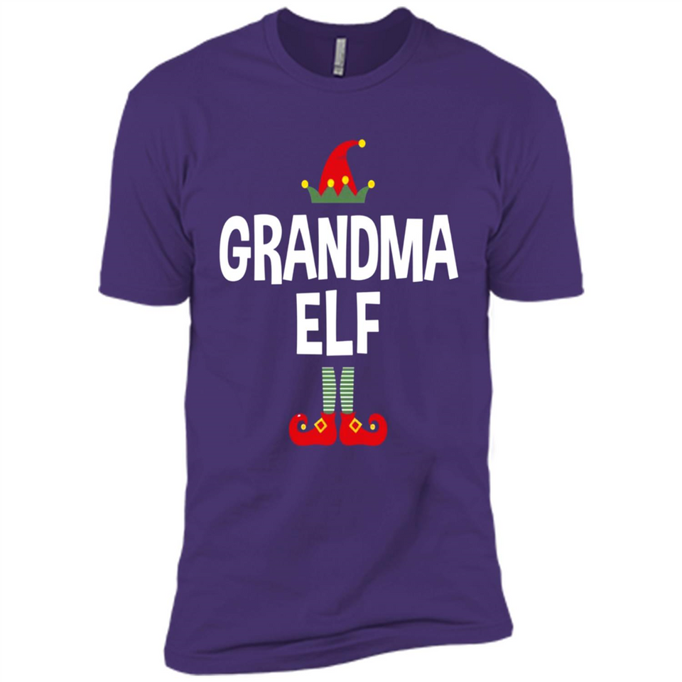 Grandma Elf Shirt -Family Matching Christmas Pajamas - Premium Short Sleeve T-Shirt