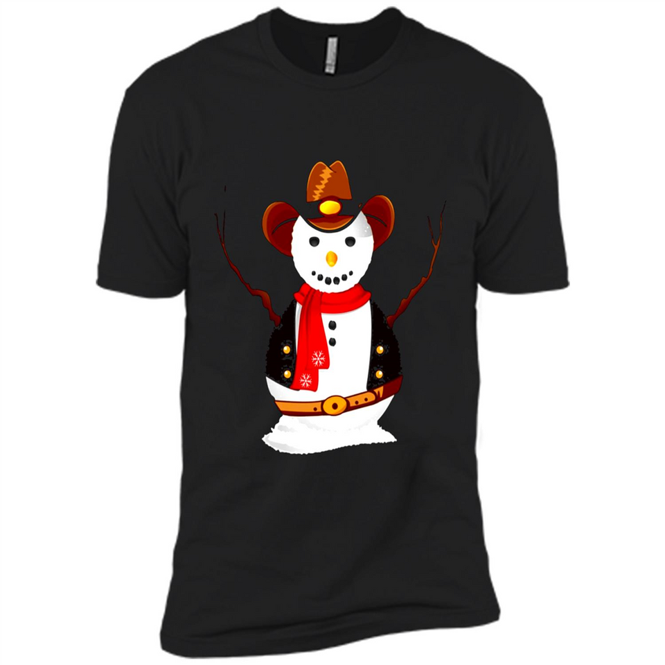 Snowman Cowboy Merry Christmas Xmas