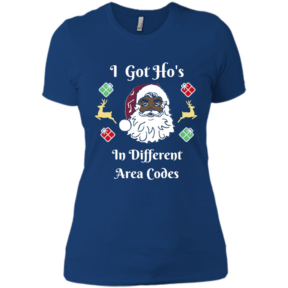 I Got Ho's Santa Christmas - Ladies' Boyfriend T-Shirt