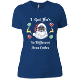I Got Ho's Santa Christmas - Ladies' Boyfriend T-Shirt