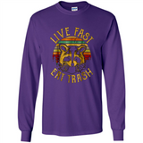Live fast eat trash bear vintage camping PINGPONG