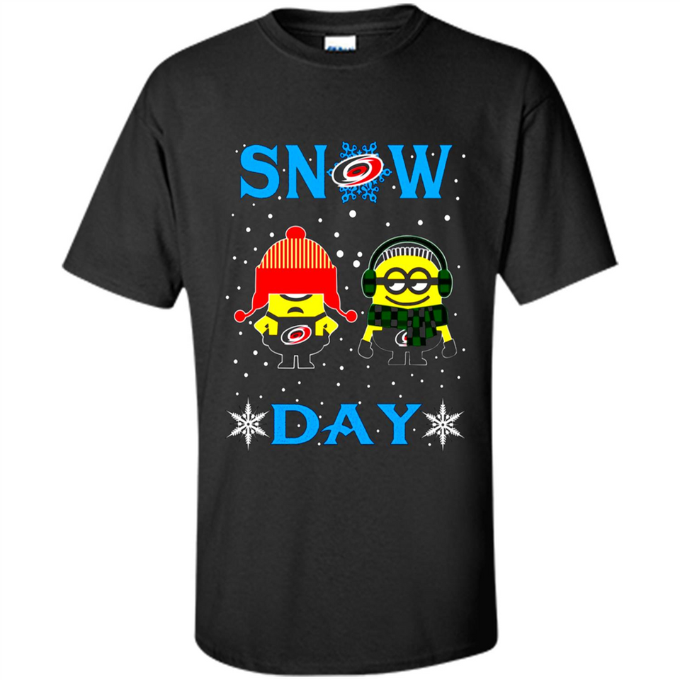 Snow Day Shirt For Carolina Hurricanes Vs Minion Fans pingpong