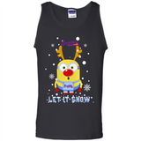 Minion Atlanta Braves Ugly Christmas Sweater Let it Snow - Tank Top
