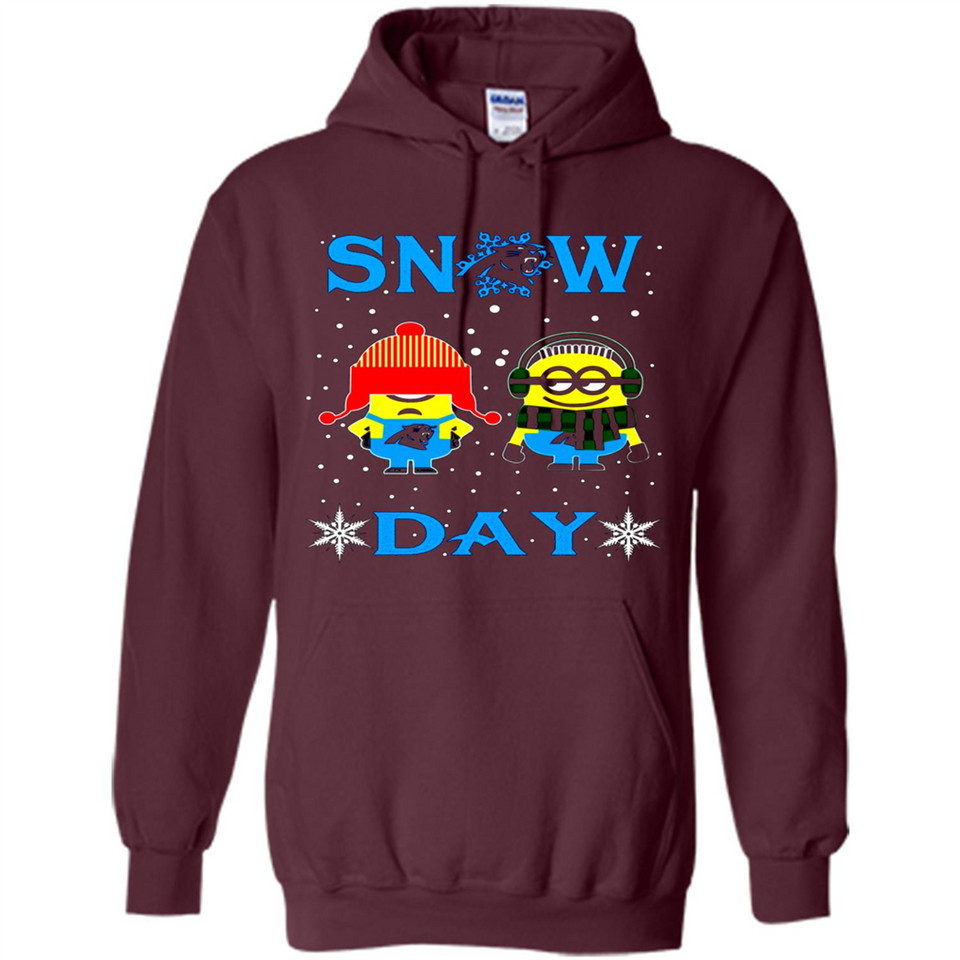 Snow Day Shirt For Carolina Panthers Vs Minion Fans pingpong