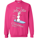 Snowman Snowboarder Tshirt Have Jolly Ollie Christmas
