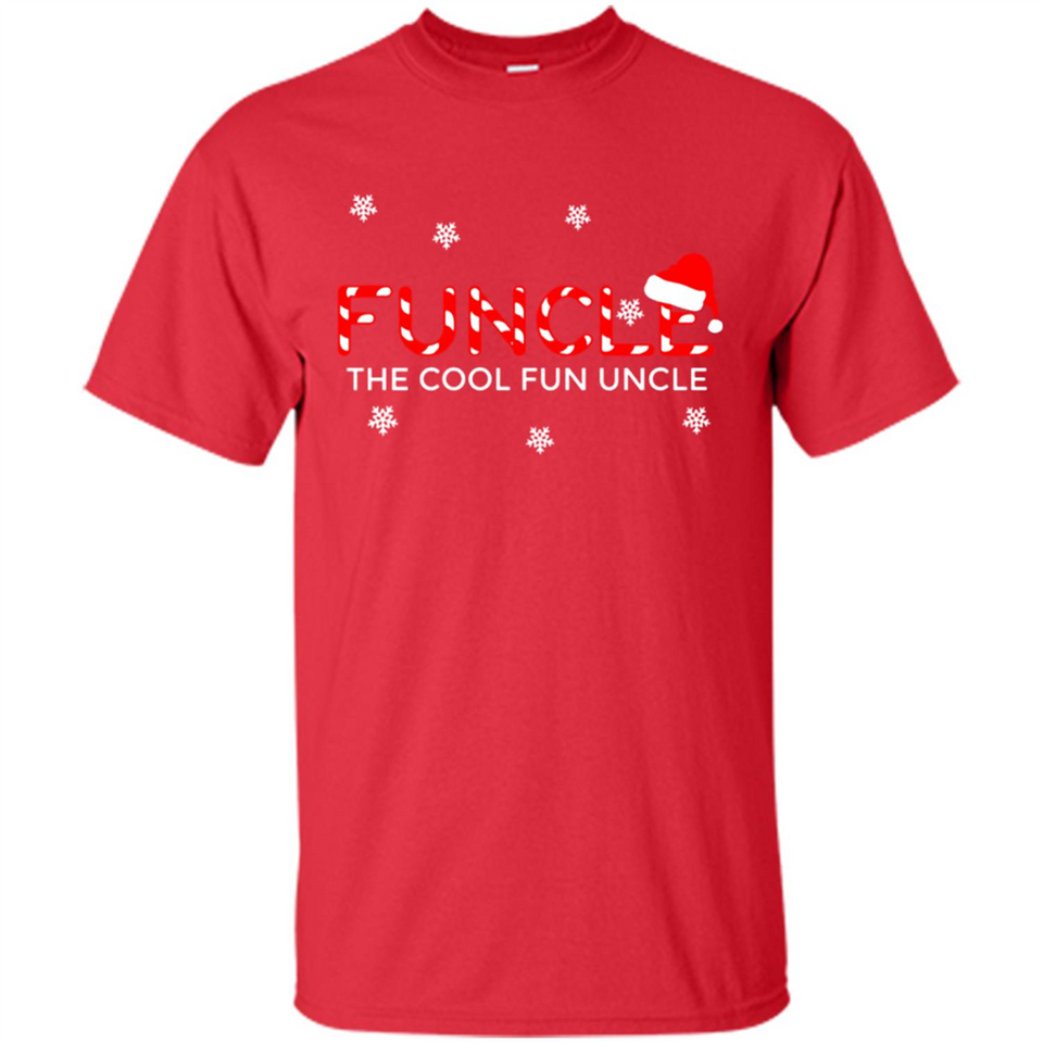 Mens Christmas Funcle The Cool Fun Uncle Definition Xmas - Shirt