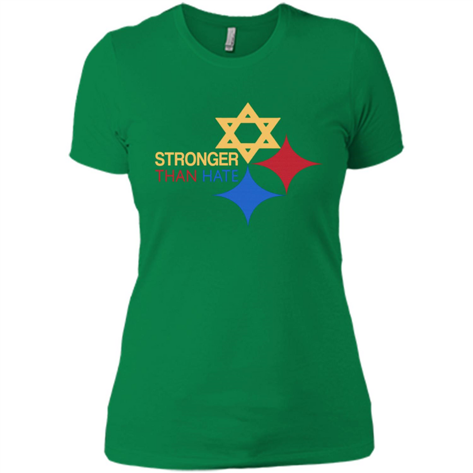 Pittsburgh Stronger Than Hate - Ladies' Boyfriend T-Shirt
