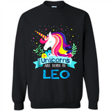Unicorns are born in Leo Birthday Rainbow Gift Ladies Custom