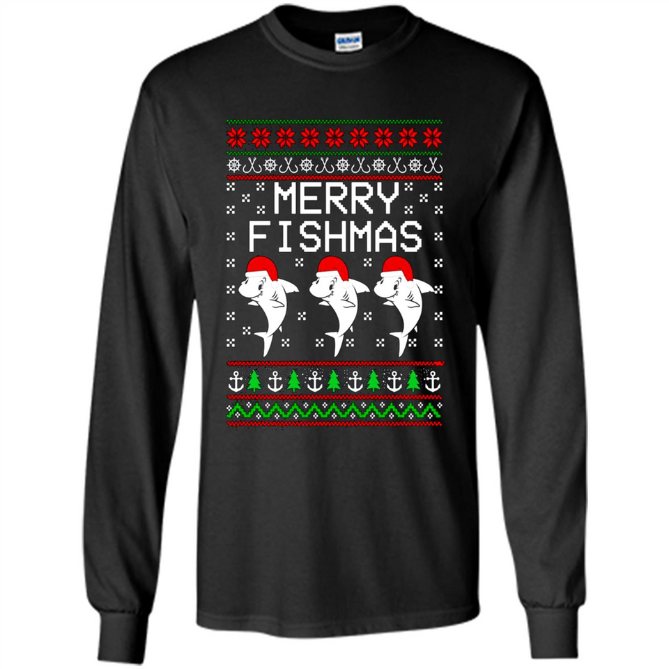 Merry Fishmas Christmas sweatshirt PINGPONG