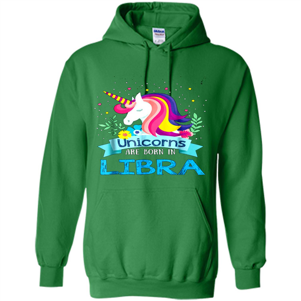 Unicorns are born in Libra Birthday Rainbow Gift Ladies Custom