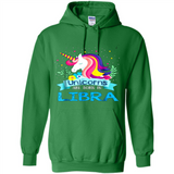 Unicorns are born in Libra Birthday Rainbow Gift Ladies Custom
