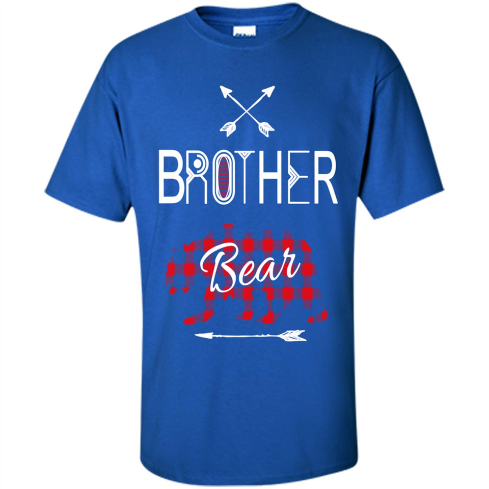 Brother Shirt Buffalo Plaid Family Camping Bear Tee - Shirt