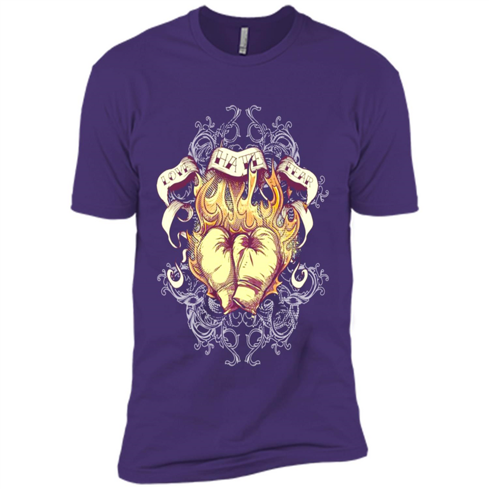 Love Hate Fear Boxing - Martial Art Fighting - Premium Short Sleeve T-Shirt