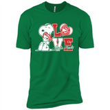 Snoopy loves NBA Atlanta Hawks - Premium Short Sleeve T-Shirt