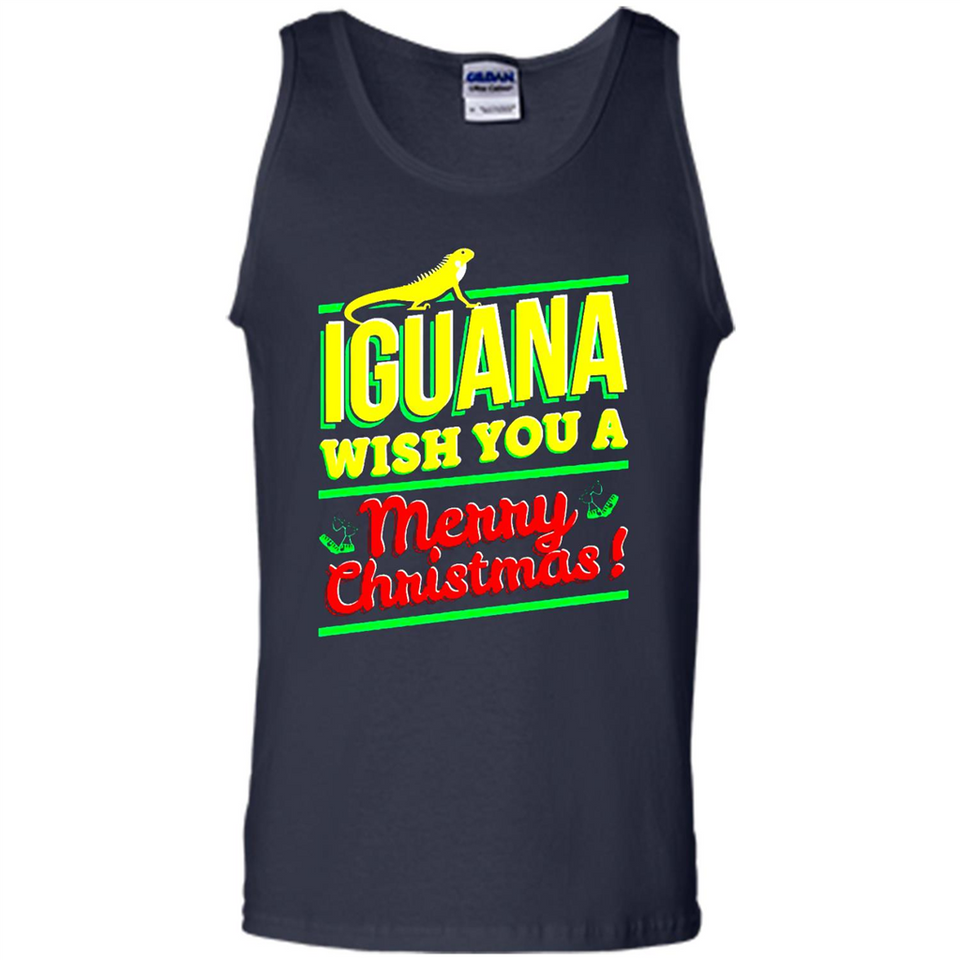 Iguana Wish You A Merry Christmas Animal - Tank Top