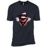 Chicago Bulls And Superman Fans - Premium Short Sleeve T-Shirt