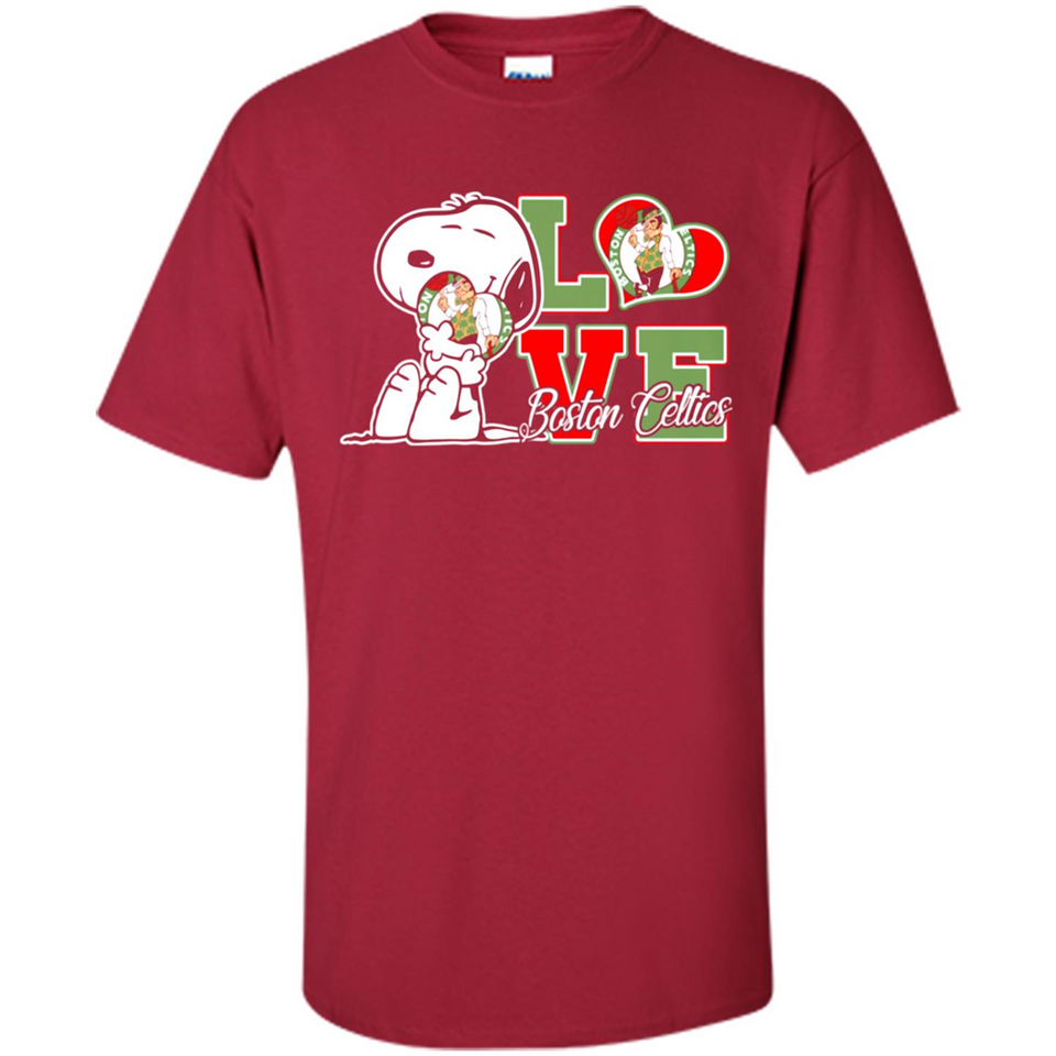 Snoopy loves NBA Boston Celtics - Shirt