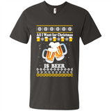 All I want for Christmas is Beer sweater - Men's V-Neck