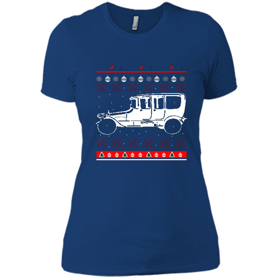 Christmas Ugly Sweater Automobile Ugly Christmas Sweater - Ladies' Boyfriend T-Shirt