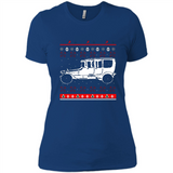 Christmas Ugly Sweater Automobile Ugly Christmas Sweater - Ladies' Boyfriend T-Shirt