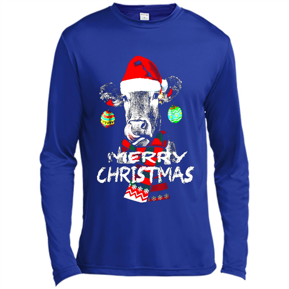 Fabulous Mooey christmas Heifers Cow Christmas lights - Canvas Long Sleeve T-Shirt