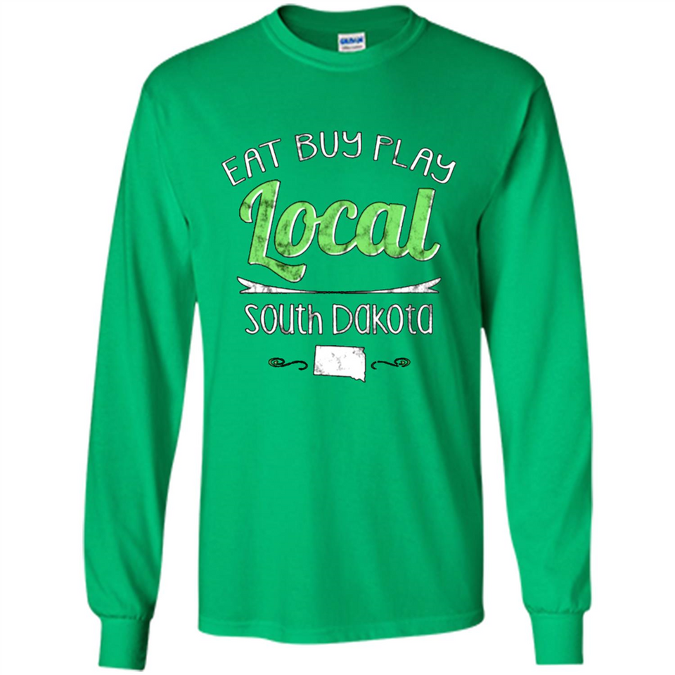 Eat Buy Play Local South Dakota Distressed PING PONG