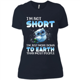 The owl I'm not short I just more down to Earth than most people - Ladies' Boyfriend T-Shirt