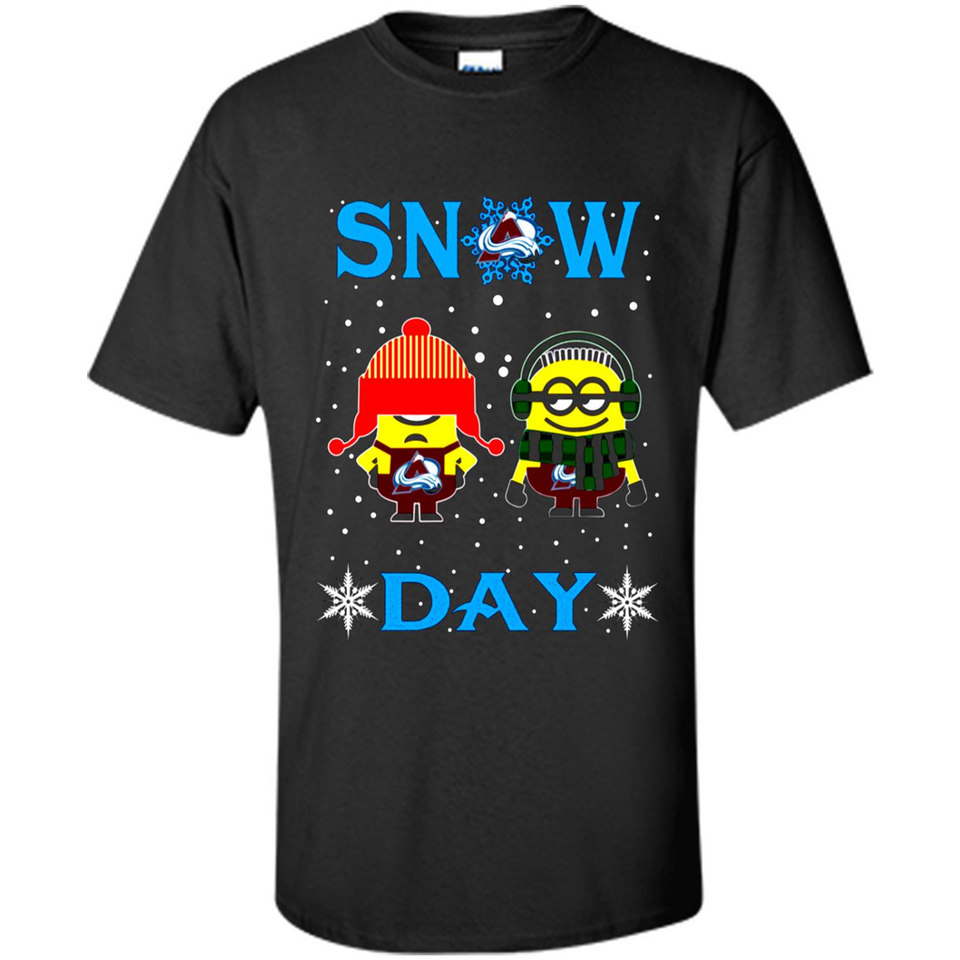 Snow Day Shirt For Colorado Avalanche Vs Minion Fans pingpong