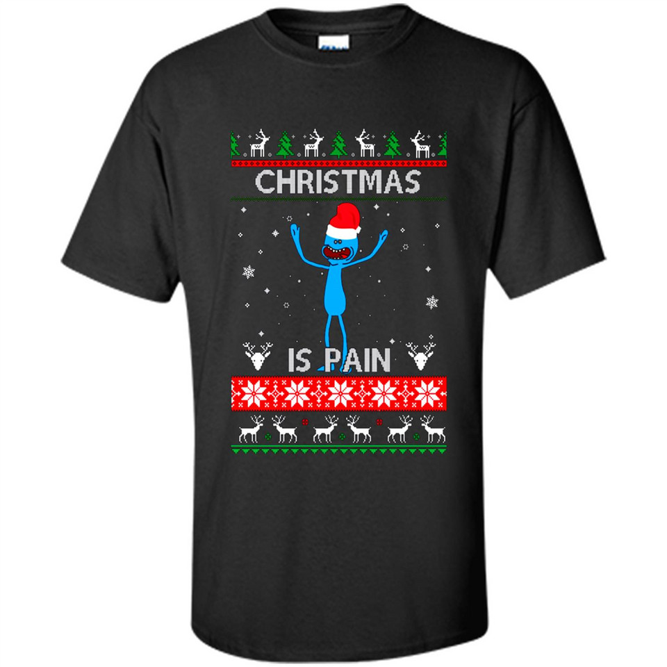 Mr Meeseeks Christmas Is Pain – Rick and Morty Christmas Sweater PINGPONG