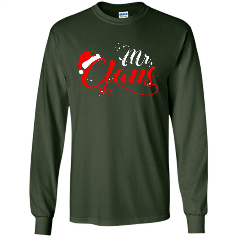 Mr. Claus Santa Claus Merry Xmas T-Shirt - Long Sleeve T-Shirt