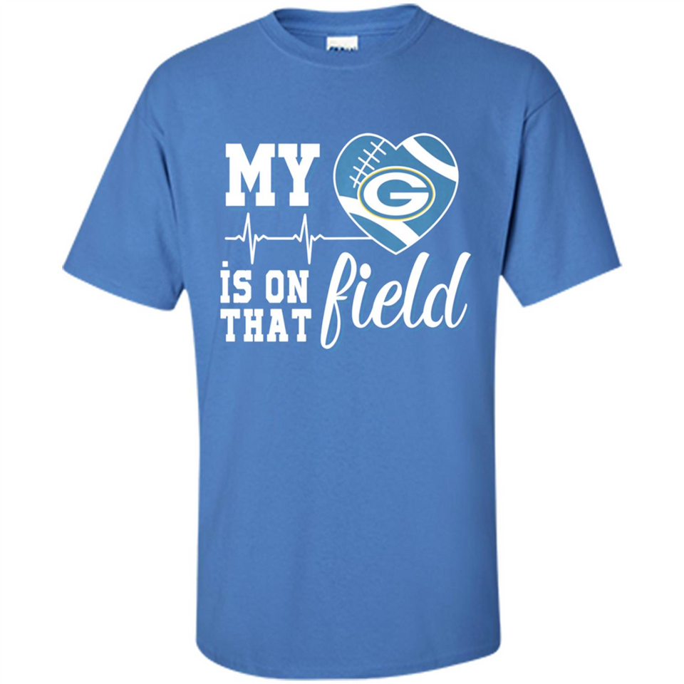 Green Bay Packers Football My Heart is on that Field - Shirt