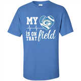 Green Bay Packers Football My Heart is on that Field - Shirt