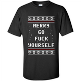 Merry go fuck yourself Christmas sweatshirt PINGPONG