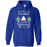 This Plumber Loves Christmas Tree Shirt with Snowman