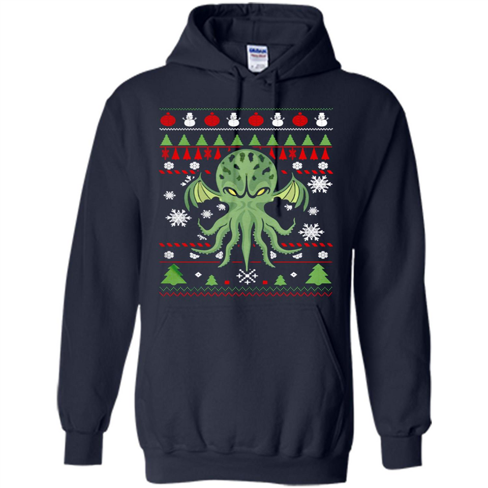 Octopus Ugly Sweater Christmas - Hoodie