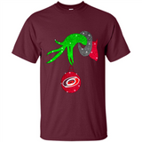 GRINCH HAND HOLDING CAROLINA HURRICANES GLITTER CHRISTMAS PINGPONG