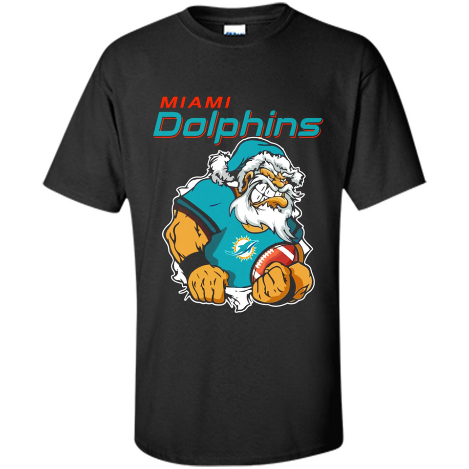 Grumpy Santa Claus Miami Dolphins Football Team PINGPONG