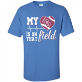 Oklahoma Sooners Football My Heart is on that Field - Shirt