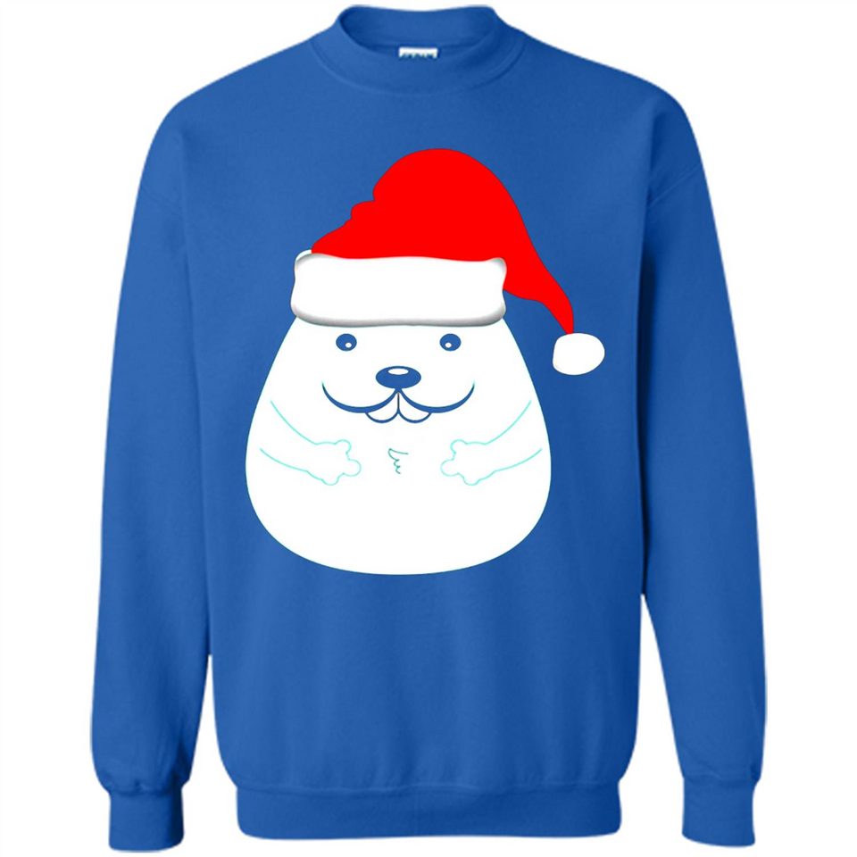 Funny Hamster Christmas t-shirt Santa Hat - Sweatshirt