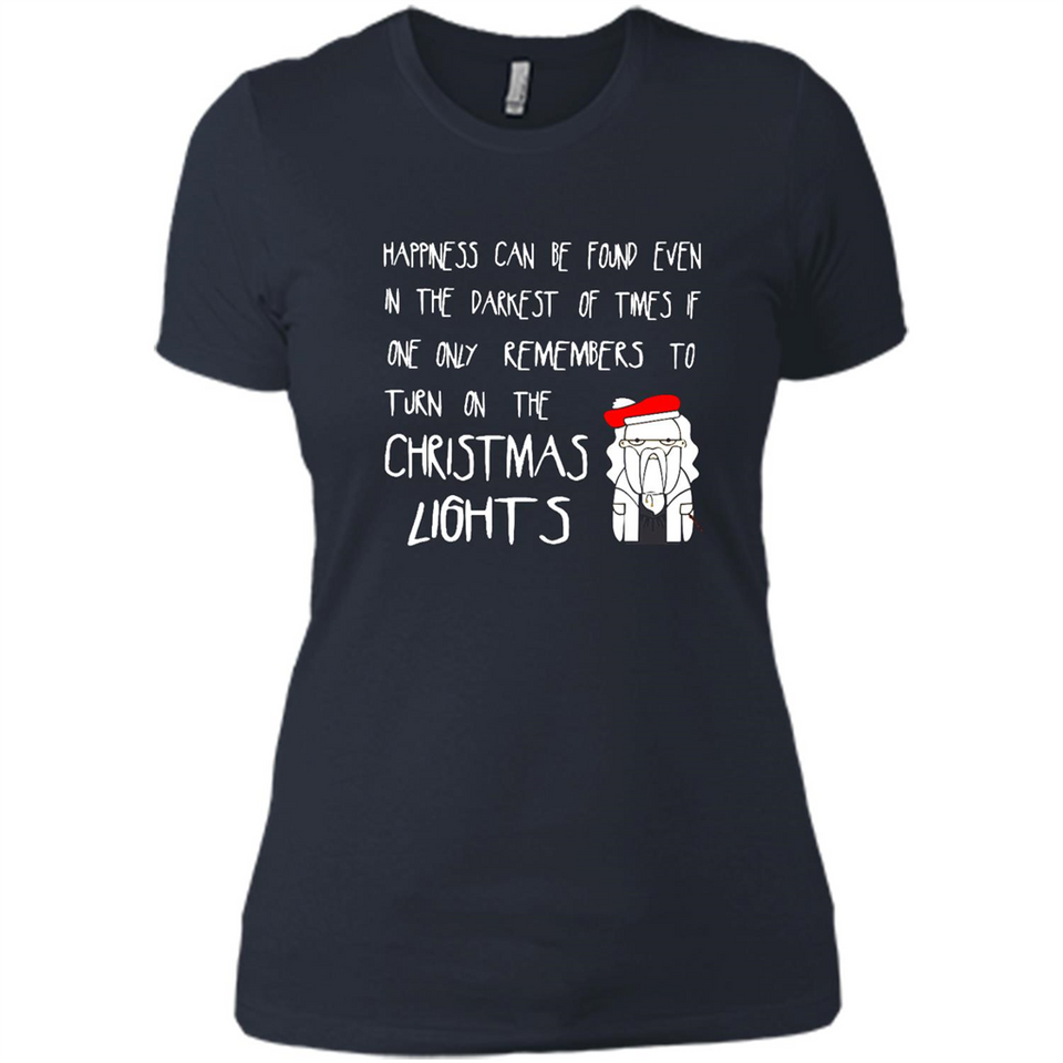 Christmas Ugly Sweater Christmas Lights - Ladies' Boyfriend T-Shirt