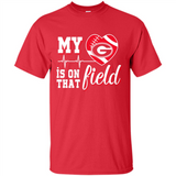 Georgia Bulldogs Football My Heart is on that Field - Shirt